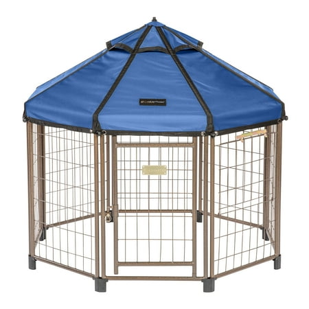 UPC: 0877370001483 | Pet Gazebo 23404CS 4 ft. Pet Gazebo with Cobalt Sky Canopy