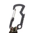 thumbnail image 3 of Mosquetón Clip de Cinturón Paseos en Bote Ciclismo Gancho Carabiner Camuflaje verde del Sharpla Molle Paracord Llavero Gancho, 3 of 7