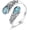 03: Victorian, variant on Hummingbird/Dragonfly Turquoise Ring 925 Sterling Silver Floral Spoon Rings Vintage Thumb Band Oxidized Wrap Adjustable Bands Jewelry Gifts for Women Wife Mother Christmas Birthday