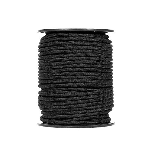 Shock Cord - Black Diamond Weave Elastic Bungee Cord - Features 100%  Stretch, Shock Absorbent, & Strong Hold - Camping, Kayak Decks, Crafting,  Gravity Chairs, & Tie-Downs - (1/8 Inch X 10 Feet) 