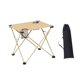thumbnail image 1 of Mesa de camping plegable con portavasos con bolsa de transporte, mesa de playa compacta, mesa portátil para pesca, barbacoa, jardinería, patio, playa Beige, 1 of 8
