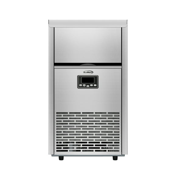 Commercial Crescent Ice Maker In Stainless Steel 100 lbs/ 24 hrs and 30 lbs storage capacity