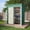 Green, variant on Asofer 5x3 ft Galvanized Steel Outdoor Storage Shed - Weatherproof Tool Shed with Air Vent, Dark Gray