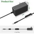 thumbnail image 5 of Gonine 12V 2A 1A Power Adapter Charger,  12Volt DC Power Cord for 12Vdc 2000mA 1500mA 1000mA 500mA devices with 5 Tips. US Plug, 5 of 8