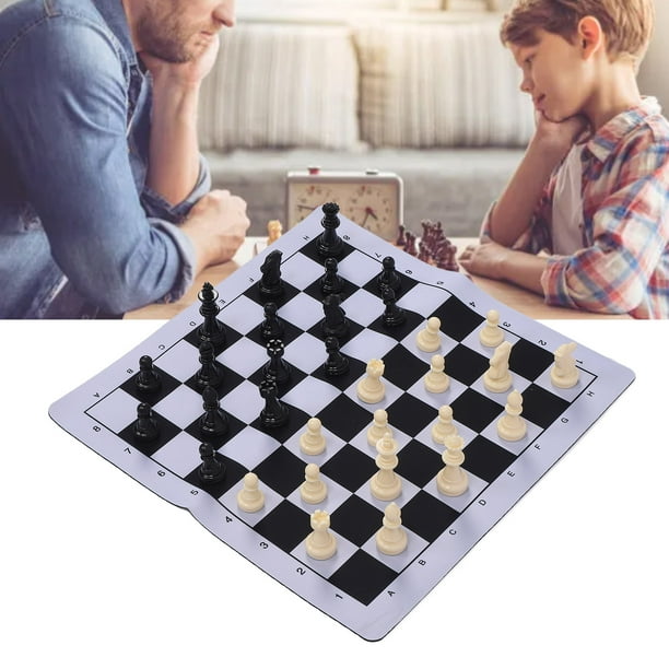 JUEGO DE MESA Internacional de Ajedrez, Conjunto de Ajedrez Internacional Fácil de Jugar Ligero para el Hogar