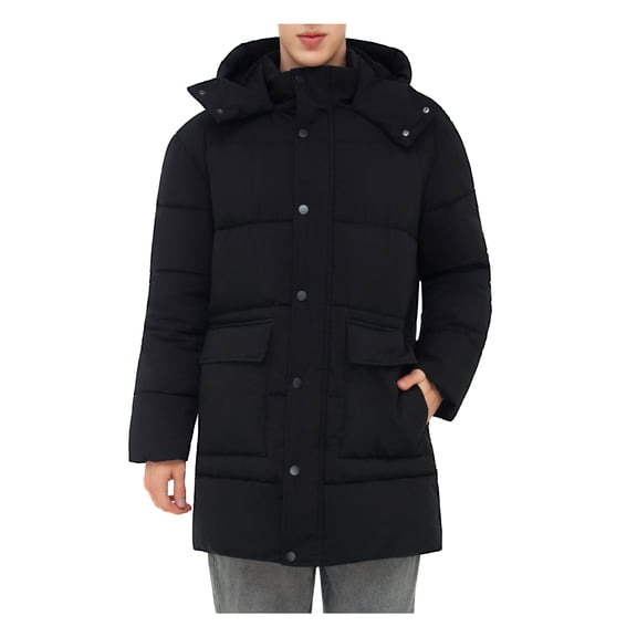 Rokka&Rolla Men's Wind Guard Puffer Coat Winter Parka Jacket