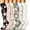 style1, variant on 6 Pairs Compression Socks for Women &Man,20-30 mmHg Knee High Compression Socks, Nylon Unisex Compreeion Sport Sock for Nursing,Athletic, Running(S/M)
