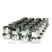 24 GMC Sierra OEM Factory Style Chrome Lug Nuts 14x1.5 Fits 6 Lug GMC Yukon