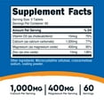 thumbnail image 5 of Nutricost Calcium, Magnesium & Zinc Tablets (180 Tablets, 60 Servings / 1,415 mg Mineral Blend Per Serving) | Quality Vitamin/Mineral Supplement - Gluten Free, Non-GMO, 5 of 5