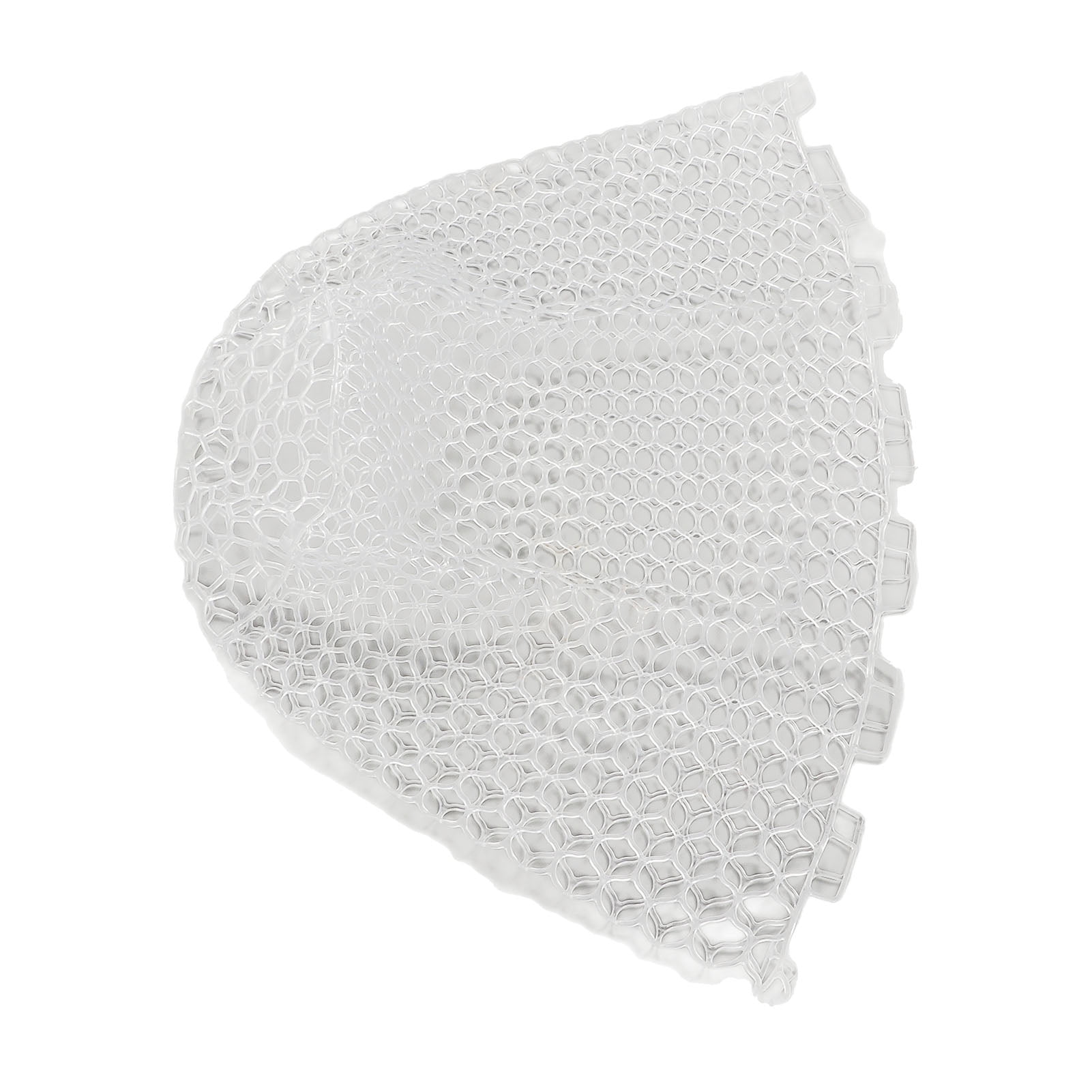 Suodoka Fishing Landing Net Replacement Transparent White Collapsible Rubber 21.7 Inches / 55 cm Deep Fly Fishing Net Wading Equipment for Angler