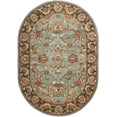 thumbnail image 3 of Safavieh Heritage Steward Oriental Wool Area Rug, Blue/Brown, 4'6" x 6'6" Oval, 3 of 10