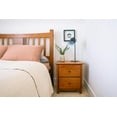 thumbnail image 6 of Grain Wood Furniture Shaker 2-Drawer Bedside Nightstand, Solid Wood with Walnut Finish, 6 of 7