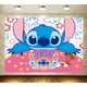 thumbnail image 3 of Fondo de fiesta con temática de dibujos animados de Lilo y Stitch, decoración para fiesta de cumpleaños de niña y niño de verano, accesorios de estudio para fotografía, 3 of 5