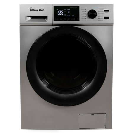 Magic Chef 2.7 Cu. ft. Electric All-in-One Front Load Washer and Ventless Dryer Combo in Silver