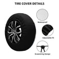 thumbnail image 2 of Sikiie Lighthouse PVC Leather Spare Tire Wheel Cover Spare Tire Cover, for Car Truck SUV Camper Trailer Universal Fit(14-17in)-15 inch, 2 of 6