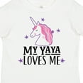 thumbnail image 4 of Inktastic My Yaya Loves Me Unicorn Girls Toddler T-Shirt, 4 of 5