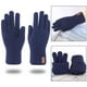 thumbnail image 3 of Guantes de invierno con pantalla táctil, de punto, térmicos, para deportes al aire libre, para hombre y mujer Azul marino, 3 of 8