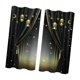 thumbnail image 2 of Cortinas de Ramadán, decoración de Ramadán, 2 paneles, elegantes cortinas decorativas con estrellas para sala de estar interior. Estilo B, 2 of 8