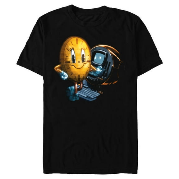 Marvel Loki Season 2 TVA Miss Minutes Computer Disney  - Short Sleeve Blended T-Shirt for Adults - Customized-Black