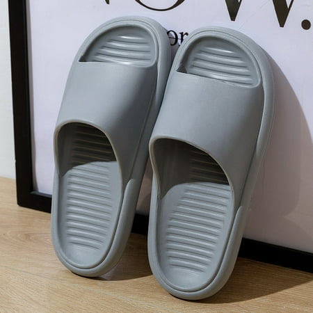 

CoCopeanut Women Slippers Simple Open Toe Soft Non-Slip Comfort Flat Sandals New Summer 2022 Indoor Bathroom Couple EVA Slides Woman Shoes