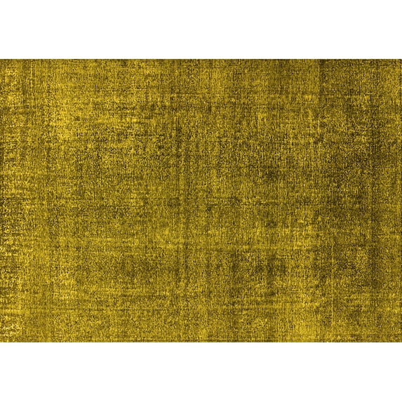 Ahgly Company Indoor Rectangle Oriental Yellow Industrial Area Rugs, 2' x 3'