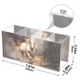 thumbnail image 3 of Horse in Forest Pencil Pen Cosmetic Holder Cup Makeup Brush Holder Desk Accessories Holder Acrylic Organizer for Office School Home, 3 of 7