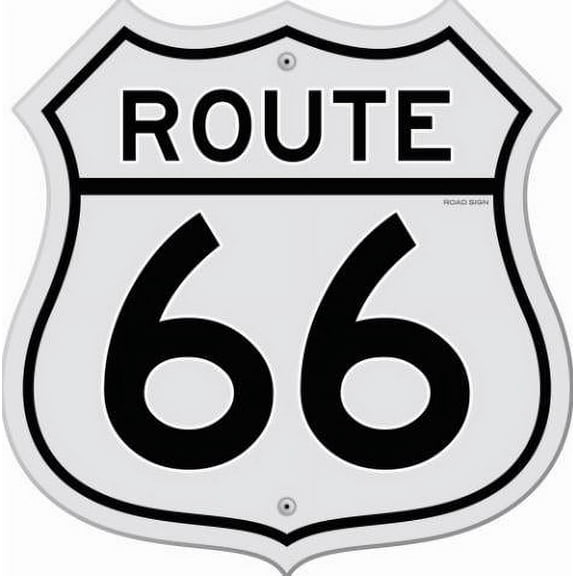 Vinyl Wall Decal Sticker : Route 66 Street Sign   Bedroom Bathroom Living Room Picture Art Peel & Stick Mural Size: 20 Inches X 20 Inches - 22 Colors Available
