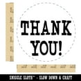 thumbnail image 2 of Thank You Fun Text Self-Inking Rubber Stamp Ink Stamper - Blue Ink - Large 1-1/2 Inch, 2 of 7