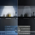 thumbnail image 2 of shiyou-Under Cabinet Lights,40 LED Rechargeable Battery Operated Motion Sensor Light Indoor, 2 Pack Magnetic Dimmable Closet Lights, Wireless Under Counter Lights for Kitchen, Stairs, 2 of 4