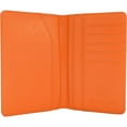 thumbnail image 2 of PU Leather Passport Holder, Orange TR1240OR, 2 of 3