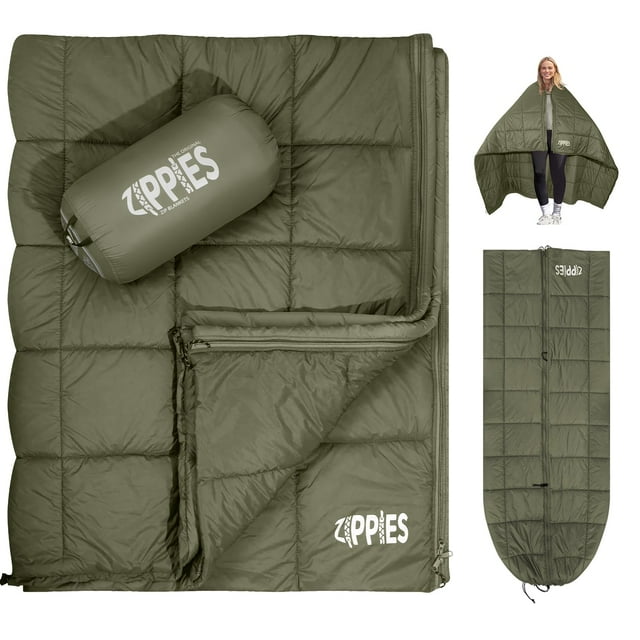 Manta para Camping ZIPPIES con Aislamiento 3M Thinsulate, Acolchada