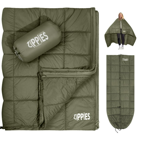 Manta para Camping ZIPPIES con Aislamiento 3M Thinsulate, Acolchada
