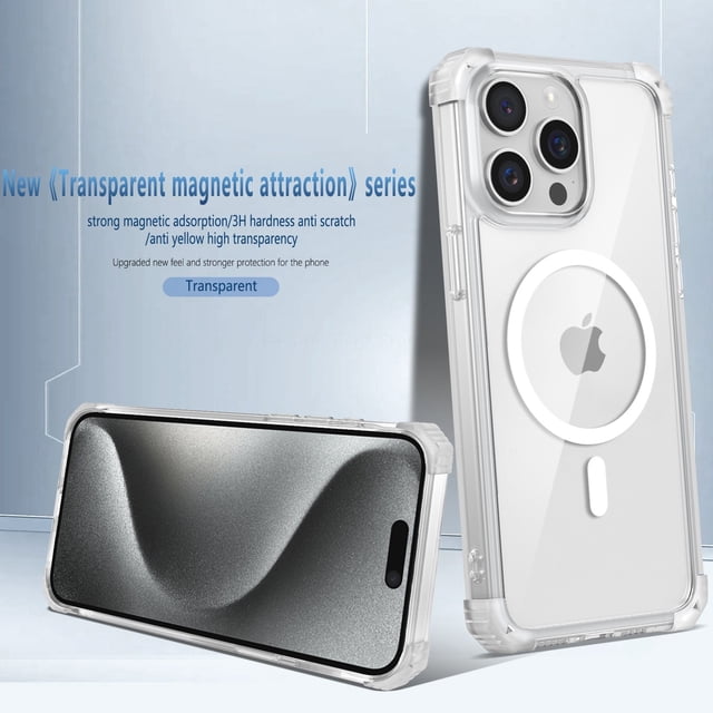 Luxury Magnetic Wireless Charge Phone Case For iPhone 16 Pro Max 16 Plus 15 14 13 12 11 Pro Max 16Pro Max Cover Protective Cases 04 For iPhone 11Pro Max