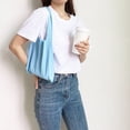 thumbnail image 4 of Bolso plisado de Bolso de hombro hecho a mano con cordón Yuyangstore Tote plisado de punto, 4 of 7