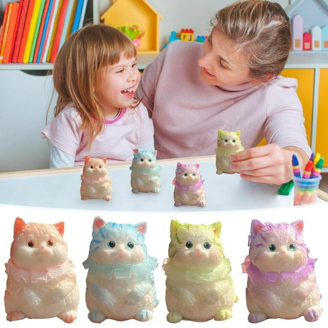 Feltree Cat Toy for Stress Relief, Cute Desktop Ornament Gift for Cat Lovers