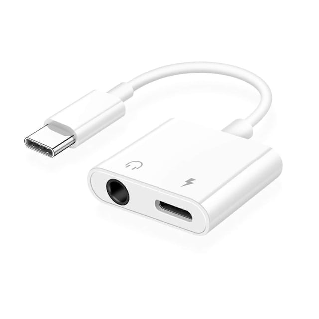 USB C to 3.5mm Headphone Jack Adapter, Fast Charging and Music Aux Audio Cable