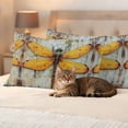 thumbnail image 3 of Pack of 2 Outdoor Pillow Covers 20x12 Inch Waterproof Vintage Dragonfly Throw Pillow Covers,Decorative Couch Pillow Shams Protectors Spring Summer Abstract Oil Painting Patio Cushion Pillowcases, 3 of 8