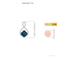 thumbnail image 3 of ANGARA Natural Clover-Shaped 1.6 ct London Blue Topaz Infinity Pendant in 14K White Gold for Women (Size-7mm) | Anniversary, Jewelry Gift for Women | Natural London Blue Topaz Necklace, 3 of 8