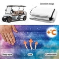 thumbnail image 6 of Uourmeti Golf Cart Seat Cover Breathable, Compatible with Golf Carts Sports, Golf Cart Seat Covers Fit for Club Car 2 Seat Club Car, Rainbow Starry Sky, 6 of 8