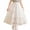 White, variant on mgoYE Toddler Girl Boho Lace Maxi Skirt, Flowy Floral Embroidery Mesh Long Skirt, Elastic High Waist A-Line(White,5-6 Years)