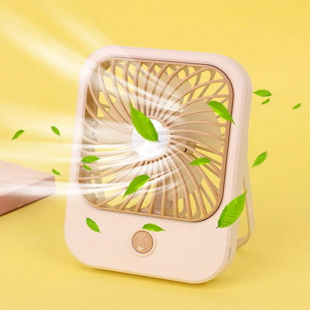 Boovnll Usb Desktop Fan Rechargeable Convenient Mini Small Folding Circulating Student Dormitory High Wind Power Fan