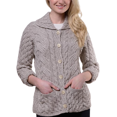 thumbnail image 1 of Aran Woollen Mills Women's Irish Button Cardigan Sweater Cable Knit 100% Merino Wool Jacket Made in Ireland, 1 of 4
