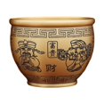 thumbnail image 1 of Cuenco de Cornucopia de latón con patrón de Dios de la , regalo, adorno de prosperidad, decoración Feng Shui para sala de estudio, estante de, 1 of 9
