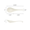 thumbnail image 2 of Excellante Color Ivory Melamine Dinnerware Collection 1 oz., 6 3/8" Spoon, Comes In Dozen, 2 of 2