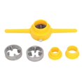 thumbnail image 1 of 6Pcs PVC Pipe Threader Set 1/2 3/4 1in NPT Tap Die Plumbing Tool Kit for Home PPR Tube, 1 of 5