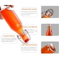 thumbnail image 3 of Botellas de vidrio Ahhute Swing Top, 250 ml, herméticas, paquete de 6, 3 of 7