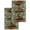Dark Brown, variant on Farmhouse Green Garland Kitchen Dish Towels for Drying Dishes Set of 4, Spring Vintage Black Plaid Beige Waffle Weave Microfiber Hand Tea Bathroom Towels Quick Dry & Absorbent Towel 12x12