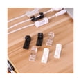 thumbnail image 5 of 20Pcs Self-Adhesive Network Charge Cable Clip Wire Organizer Fixer Holder Clamp-White Big, 5 of 5