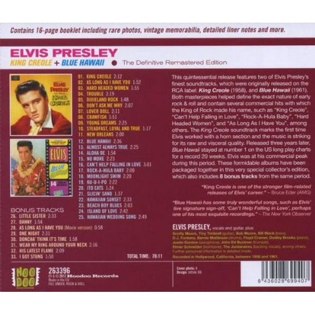 Elvis The King  Elvis Presley 2 CD 