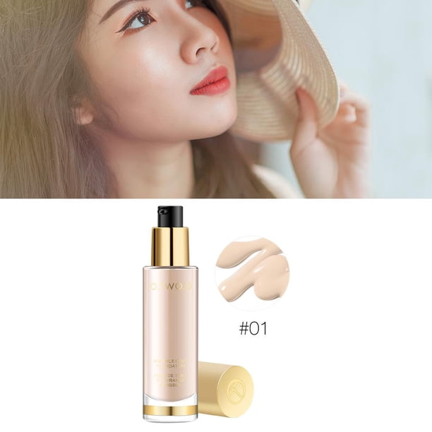 Base de Maquillaje Líquida de 30 Ml Correctora , Suave E Impermeable Los Pliegues de Resistente - 01 Baoblaze Base líquida